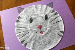 Easy Coffee Filter Cat Craft to Make
