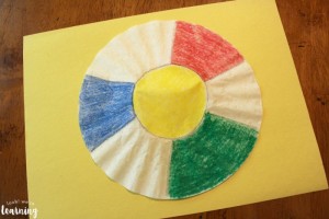 Easy PreK Coffee Filter Beach Ball Craft