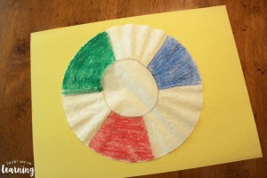 Making a Beach Ball Coffee Filter Craft