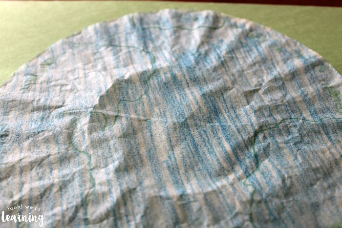 Making a Coffee Filter Earth Craft