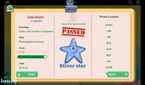 Nessy Reading & Spelling Game Report