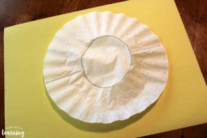 Simple Beach Ball Coffee Filter Craft