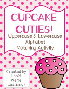 Cupcake Alphabet Matching Activity