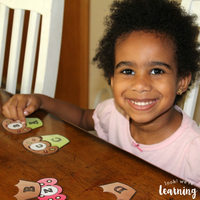 Cupcake Letter Matching Activity for Kids