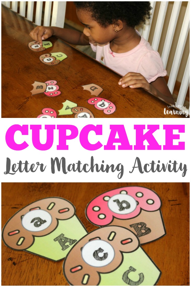 Early learners will have a ball with this fun cupcake letter matching activity featuring uppercase and lowercase letters!