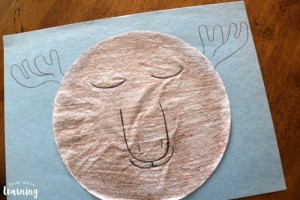 Easy Coffee Filter Moose Craft for Preschoolers