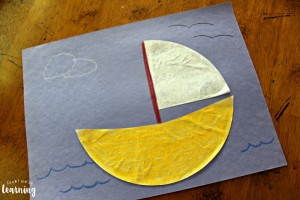 Easy Coffee Filter Sailboat Craft for Kids