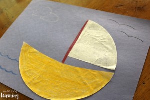Easy Sailboat Coffee Filter Craft