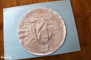 Making a Moose Craft with Coffee Filters
