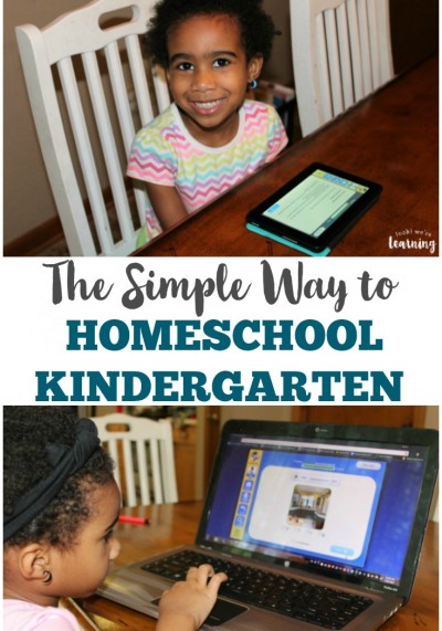 Overwhelmed by planning your kindergartner's homeschool lessons Try this simple homeschool kindergarten program instead!