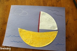 Simple Coffee Filter Sailboat Craft