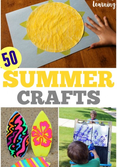 Try some of these fun and easy summer crafts for kids with your children this year!