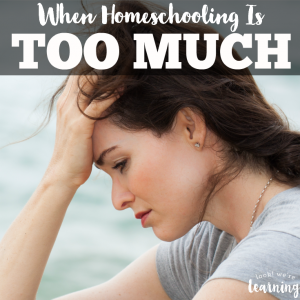 When Homeschooling Feels Like Too Much