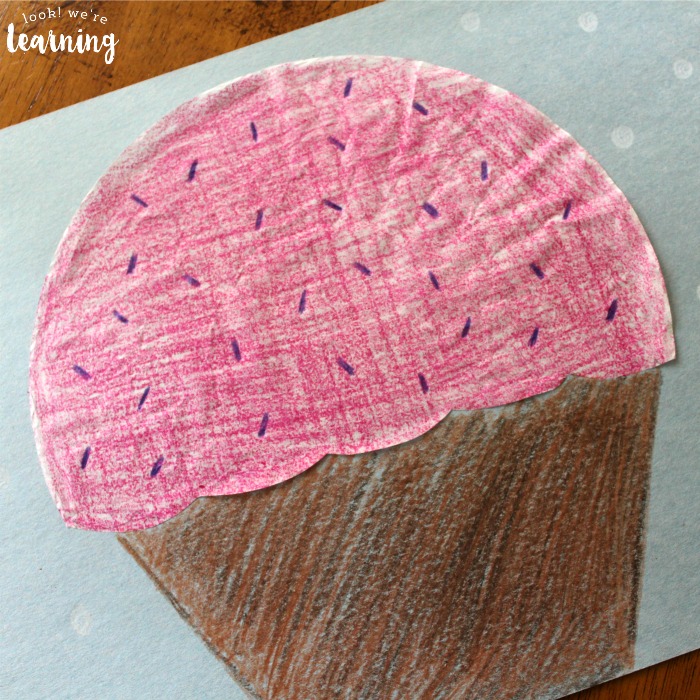 Easy Peasy Coffee Filter Cupcake Craft