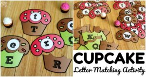 Fun Hands-On Cupcake Letter Matching Activity