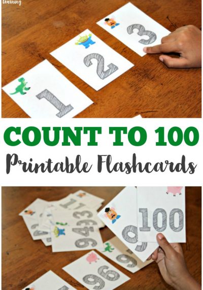 Help preschoolers learn to count from 1 to 100 with these fun toy-themed counting to 100 flashcards!