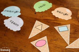Ice Cream Preschool Shape Sorting