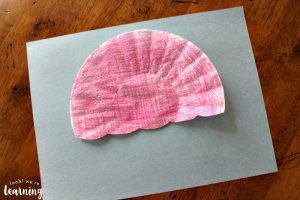 Making a Coffee Filter Cupcake