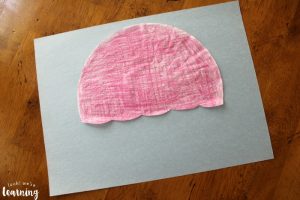 Preschool Coffee Filter Cupcake Craft