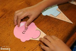 Preschool Shape Sorting with Ice Cream