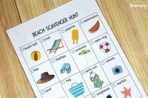 Printable Beach Scavenger Hunt for Kids