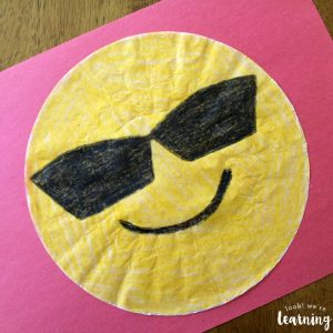 Sunglasses Emoji Craft for Kids