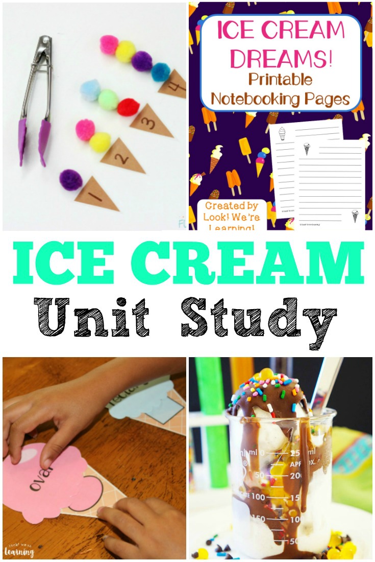 This ice cream unit study is a perfect way to keep kids excited about learning over the summer!