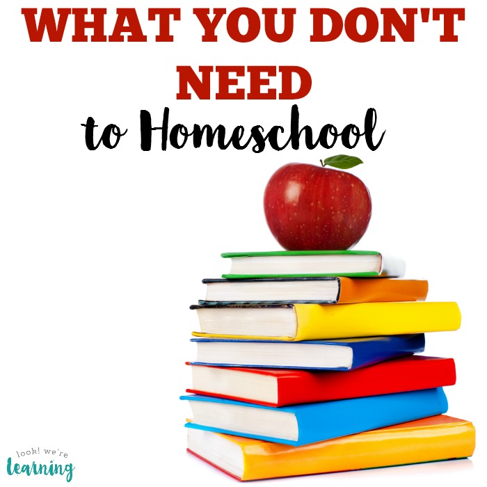 What You Don't Need to Homeschool