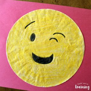 Wink Emoji Craft for Kids