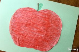 Apple Coffee Filter Craft for Kids