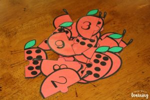 Apple Preschool Counting Puzzles