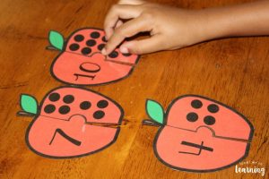 Apple Preschool Counting Puzzles for Kids