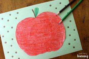Easy Coffee Filter Apple Craft