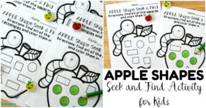 Fun Apple Shape Sorting Worksheets for Kids