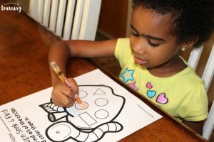 Learning with Shapes Worksheets for Preschool