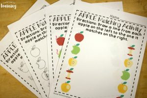 Matching Worksheets for Preschool