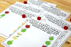 Printable Apple Matching Worksheets for Preschool