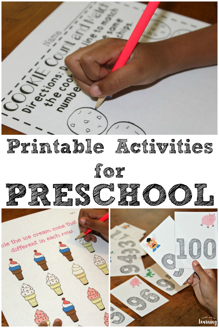 Ready to get your little ones learning? These printable preschool worksheets and activities feature fun themes and hands-on learning for little ones!