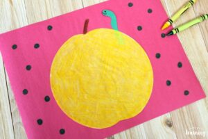Simple Yellow Apple Coffee Filter Craft