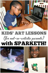 Worried about how to teach art when you're not really artistic Sparketh is a wonderful and easy art program for kids!