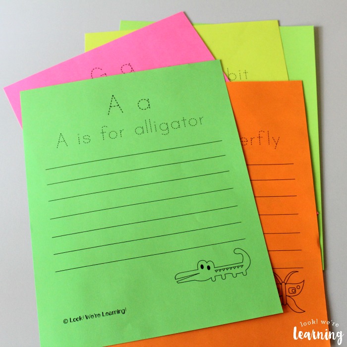 A to Z Animal Handwriting Practice Printables