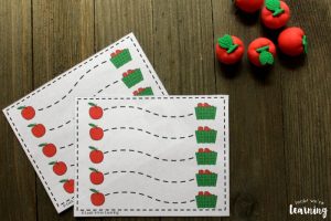 Apple Scissor Skills Printables for Kids