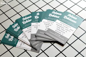 Business Cards for a First Blogging Conference