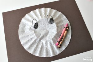 Coffee Filter Pig Craft