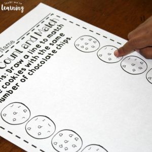 Cookie Counting Worksheets for PreK