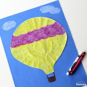 Easy Coffee Filter Hot Air Balloon Craft