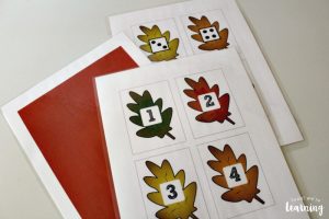 Fall Leaf Concentration Game for Preschool