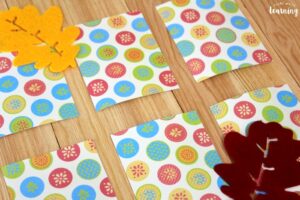 Fall Themed Preschool Concentration Game