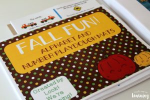 Homeschool Printing Service - Fall Alphabet Playdough Mats
