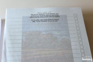 Homeschool Printing To Do List Separator